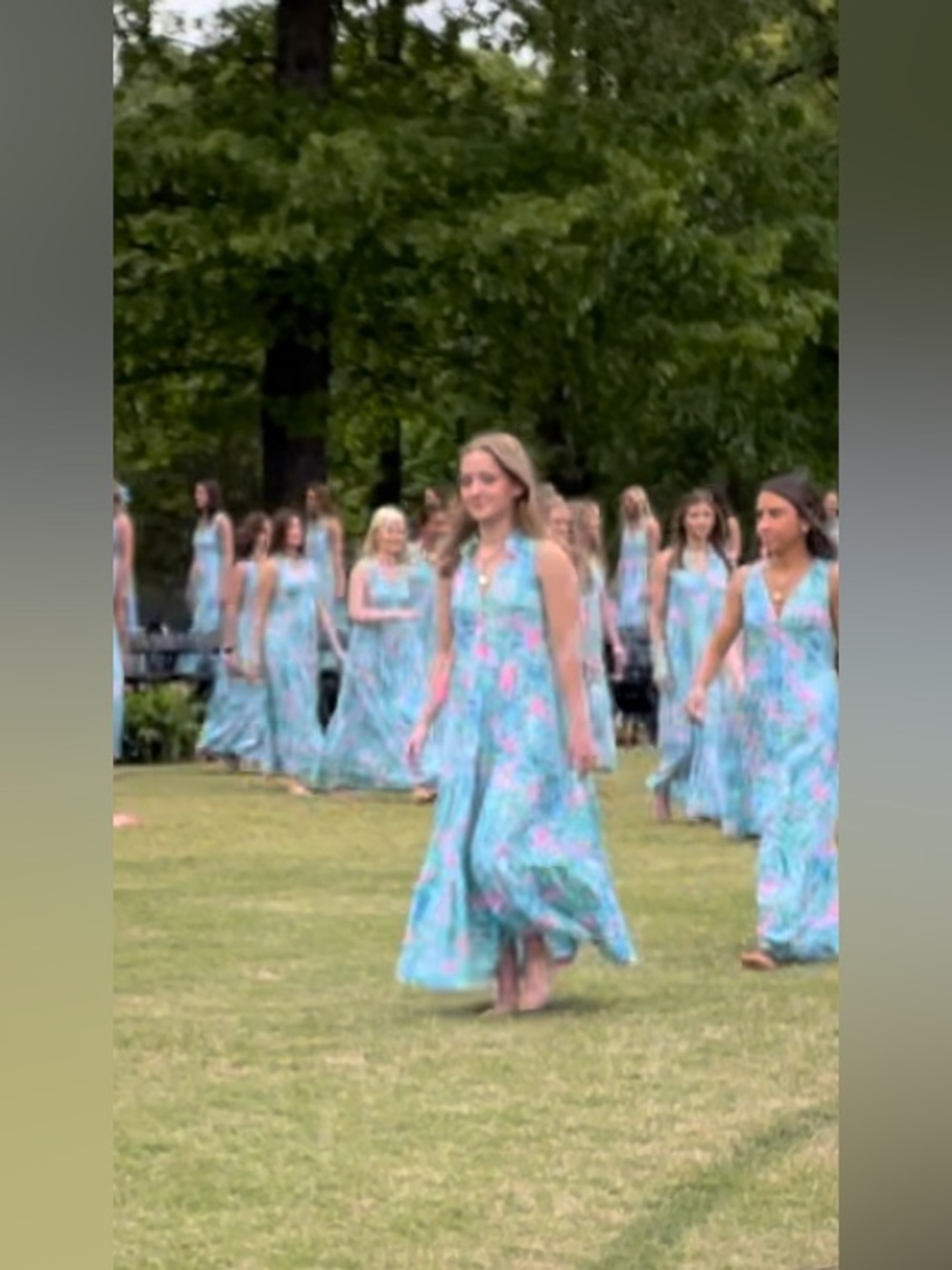 Lily PulitzerB bight Floral Maxi Dress in Pink, Aqua & Blue, worn once. - Picture 5 of 6